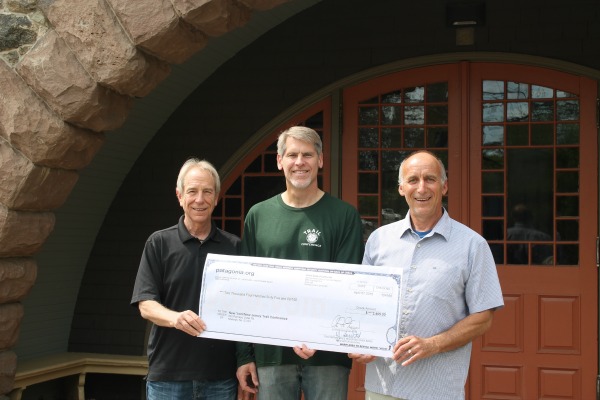 From left: Stuart Levine, owner of Ramsey Outdoor; Don Weise, Trail Conference Membership & Development Director; Fred DeBurgh, buyer for Ramsey Outdoor.