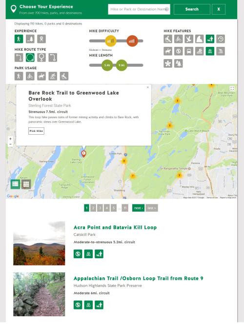 Find Your Next Hike With Our Interactive Map New York New Jersey